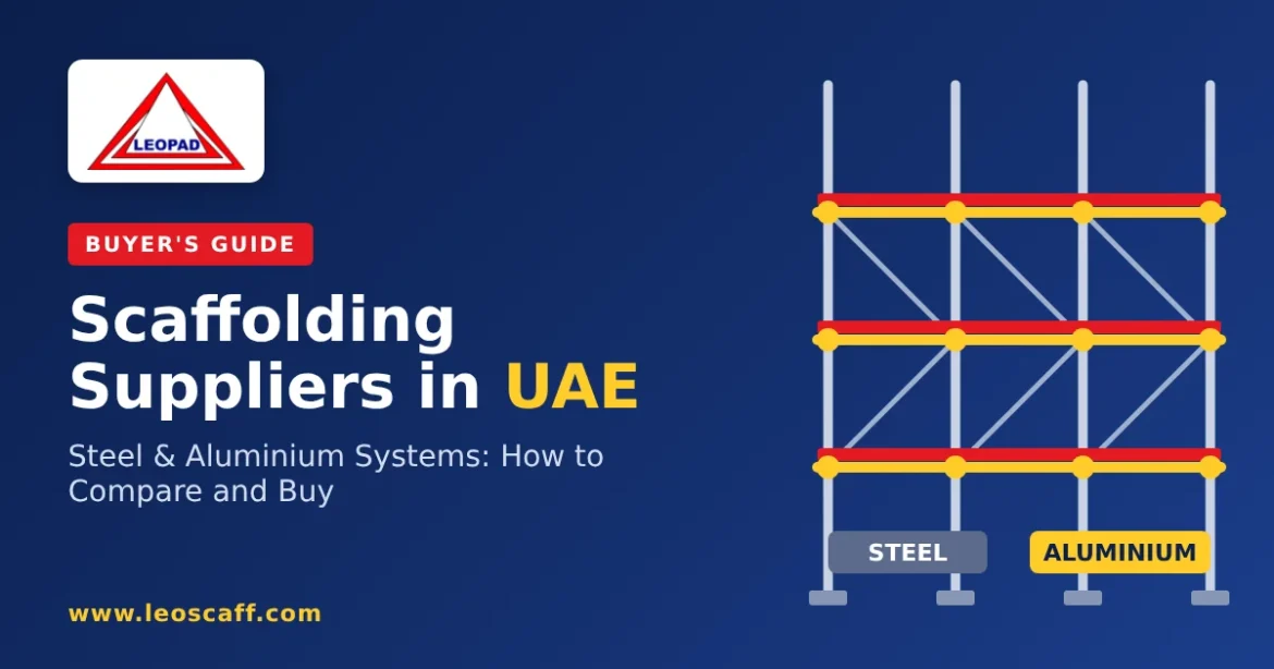 Scaffolding suppliers in UAE buyer guide comparing steel and aluminium scaffolding systems - Leopad Dubai
